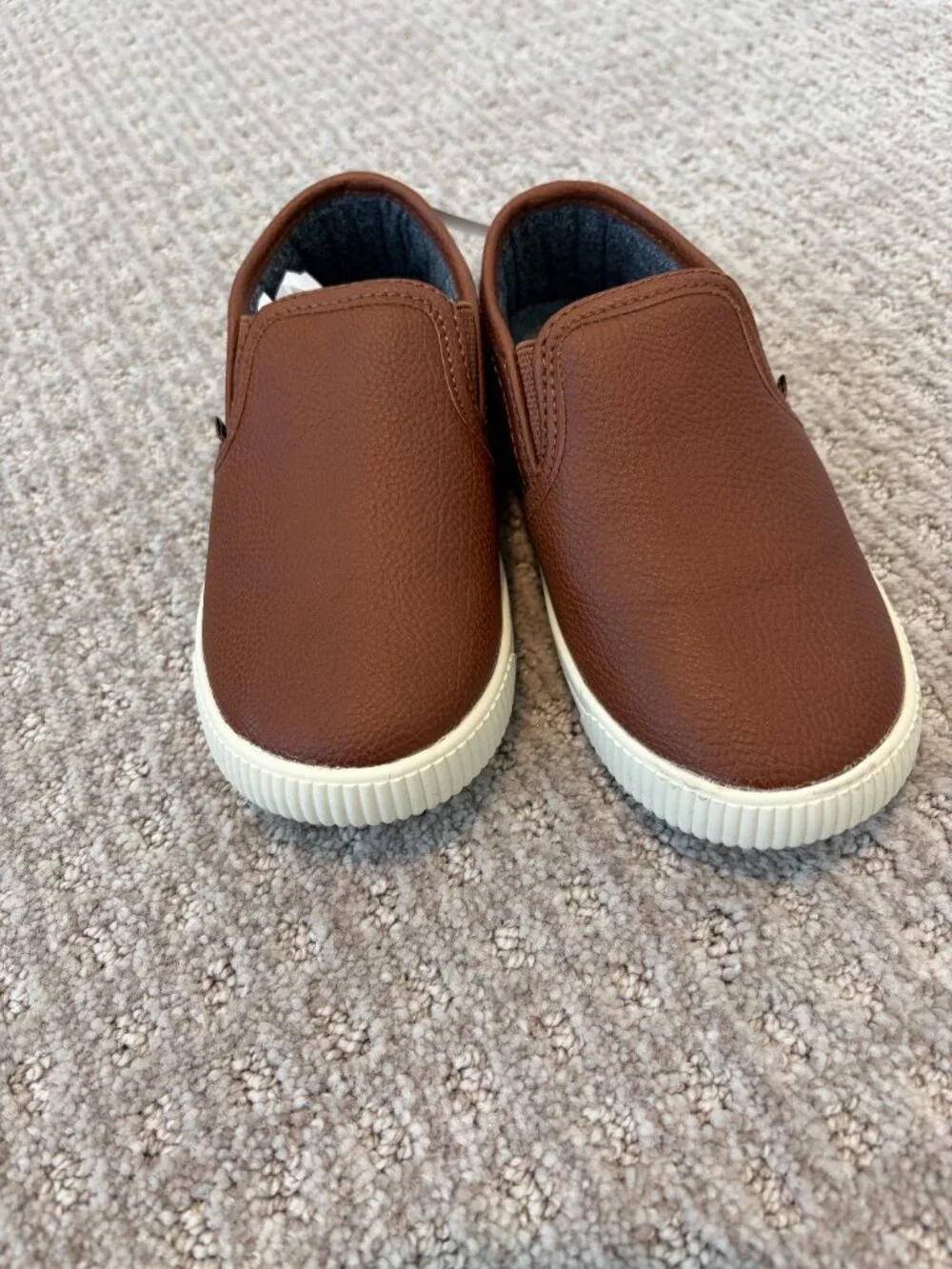 Toddler Faux Leather Casual Sneakers